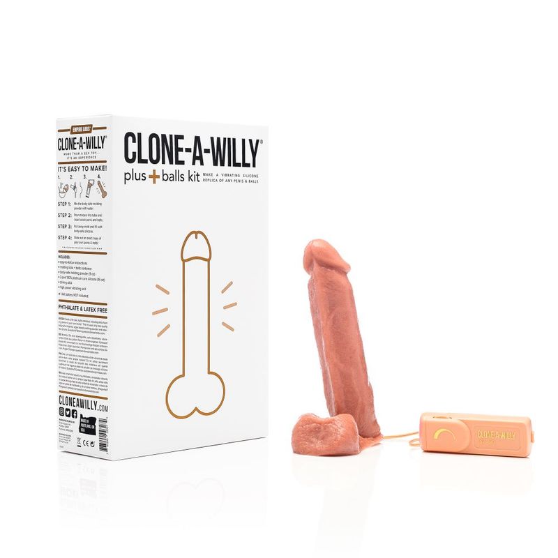 Clone a Willy Plus Balls Kit Medium Skin Tone