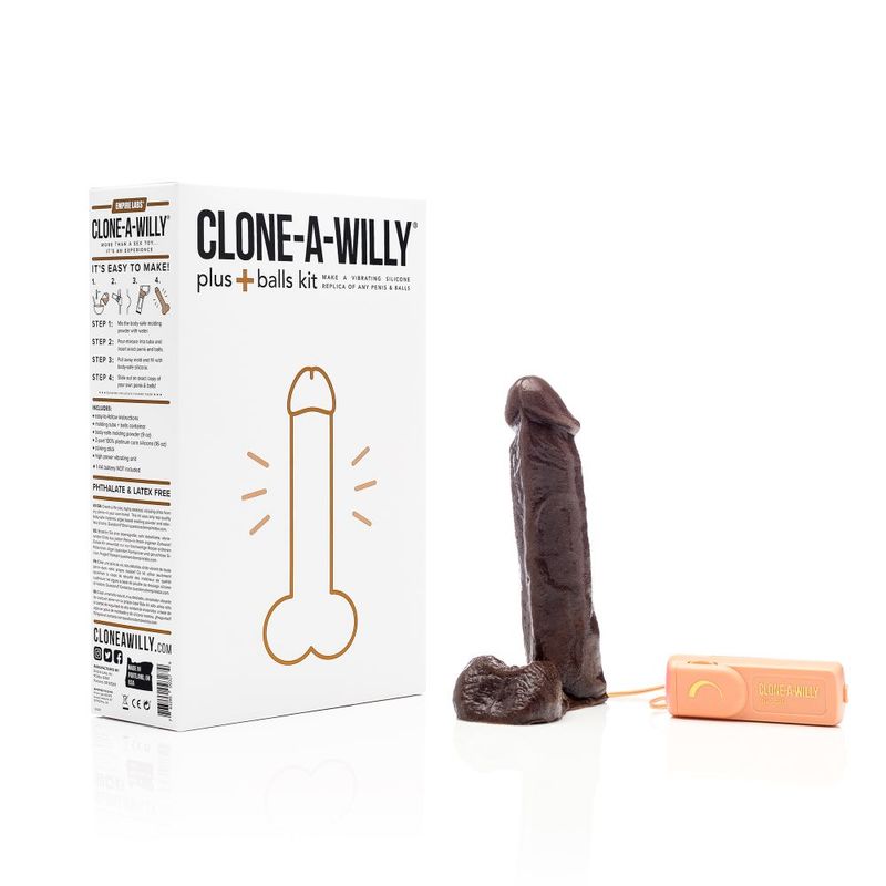 Clone a Willy Plus Balls Kit Dark Skin Tone