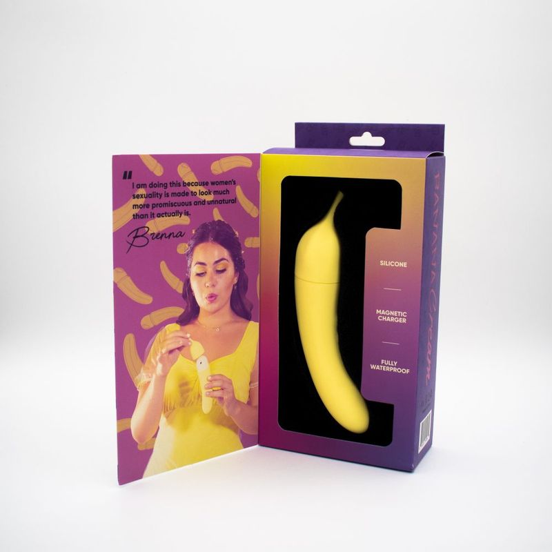 Banana Cream Air Pulse G-Spot Vibrator