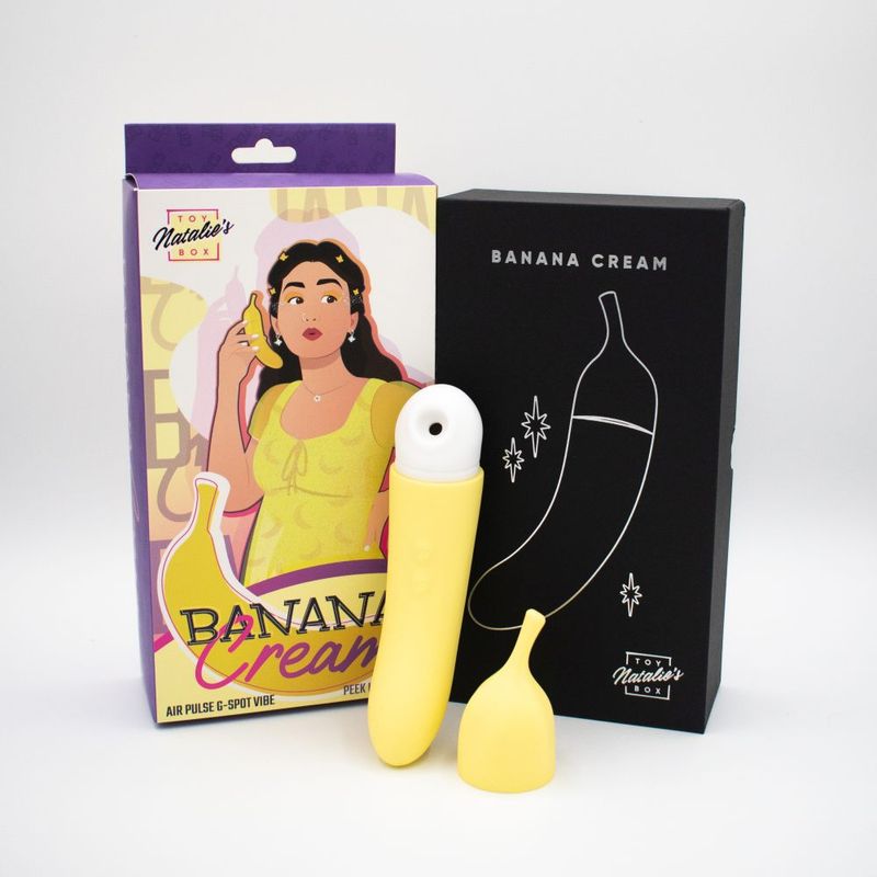 Banana Cream Air Pulse G-Spot Vibrator