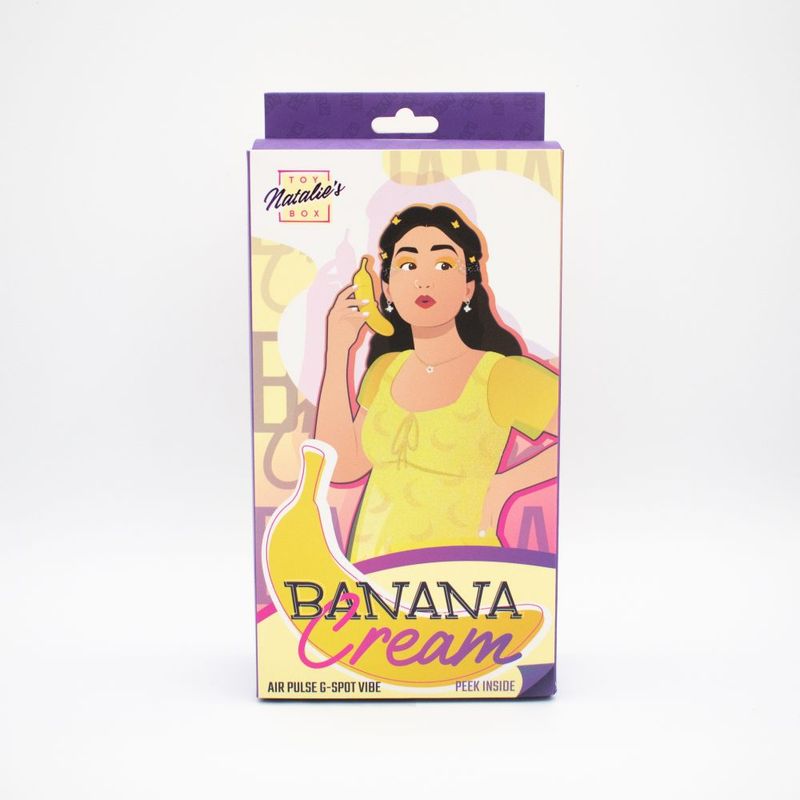 Banana Cream Air Pulse G-Spot Vibrator