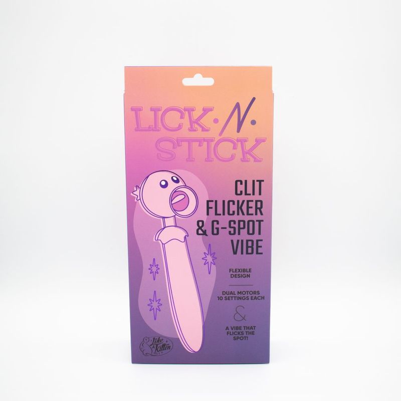 Lick N Stick Clit Flicker G-Spot Vibrator