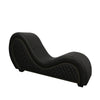 Kama Sutra Mebon Chaise Love Lounge Studded and Quilted Black