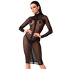 Ecstasy Midi Dress-F347-BLK-S