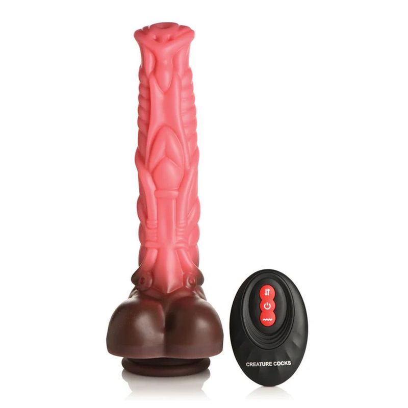 Deluxe Centaur Thrusting & Vibrating Silicone Dildo