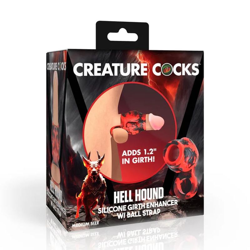 Hell Hound Silicone Penis Sleeve + Ball Stretcher