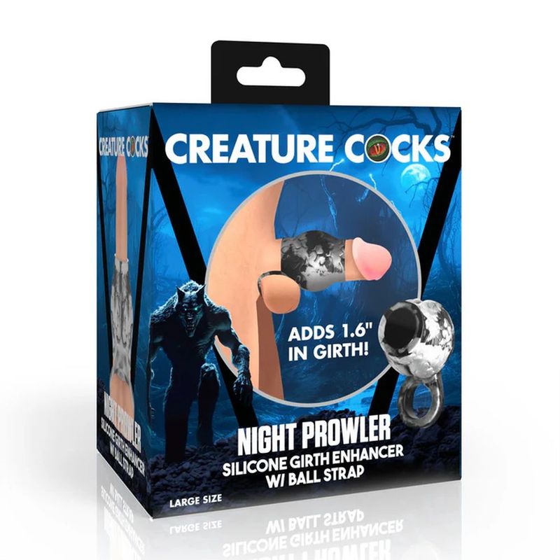 Night Prowler Silicone Penis Sleeve + Ball Stretcher