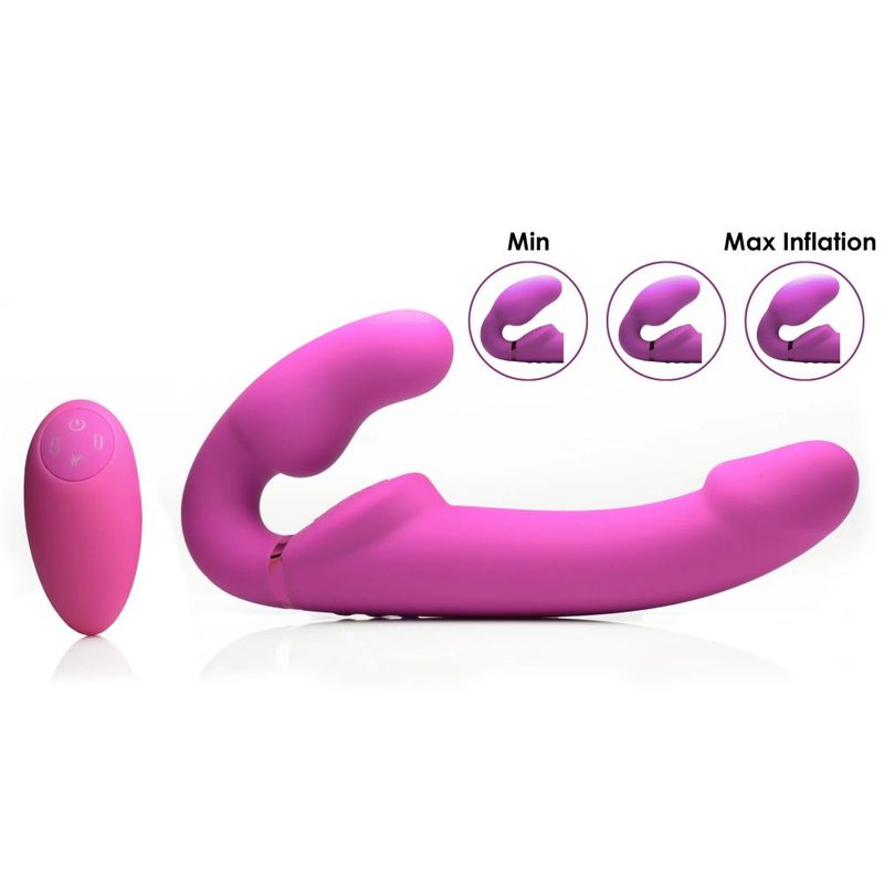 Worlds 1st Remote Control Inflatable Ergo-Fit Strapless Strap-On-AF935