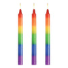 Pride Candles Rainbow Drip Candle 3 Pc-AH696