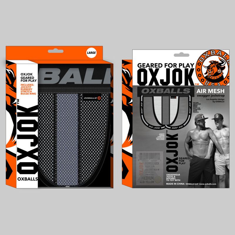 Oxballs Airmesh Swagger Jockstrap Tar Black-JOK-1010-BLK-M
