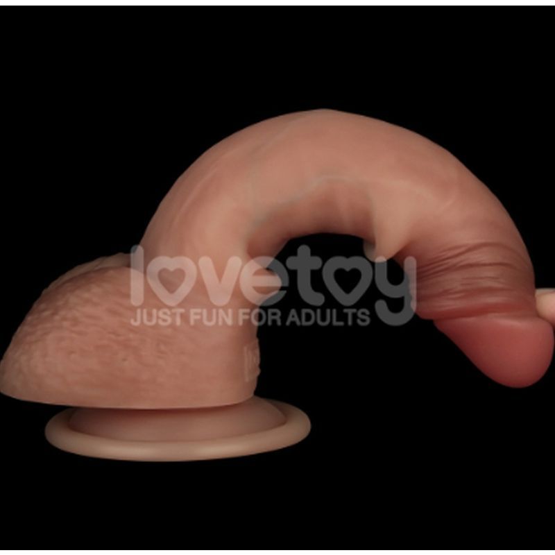 Sliding Skin Pro Dual Layer Silicone Dong 7.5in-LV417001