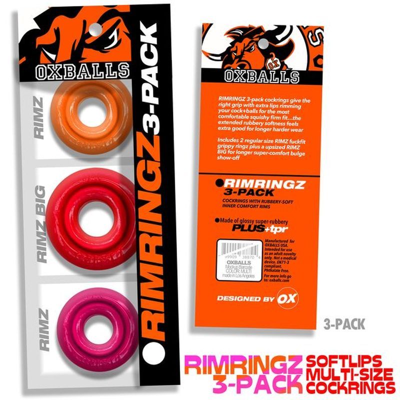 RimRingz 3 Pc Multi Size Fire Hots-OX-3206-FHT
