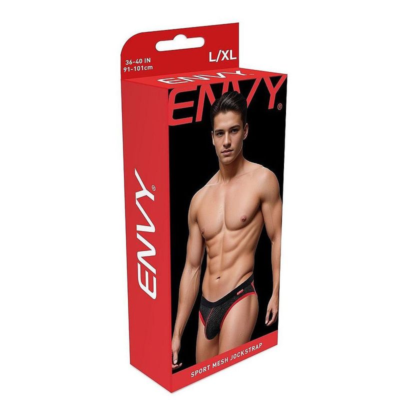 Envy Sport Mesh Jock Black-BLE110-BLK-L/XL