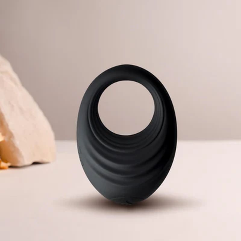 Spire 10 Speed Silicone Vibrating Cock Ring-10SPIREBK