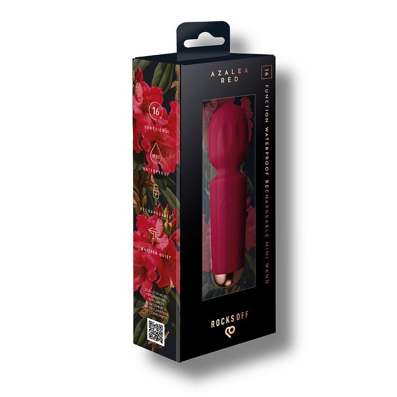 Rechargeable Mini Wand Azalea Red-16MWARRD