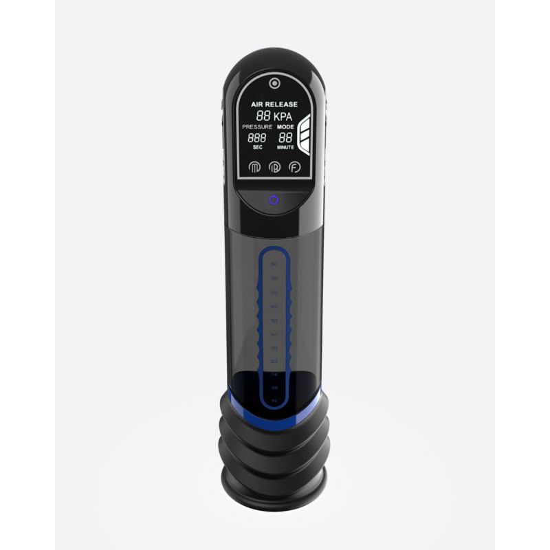 ISP90 Curve Infrared Automatic Penis Pump Blue-PPP9991-BLU