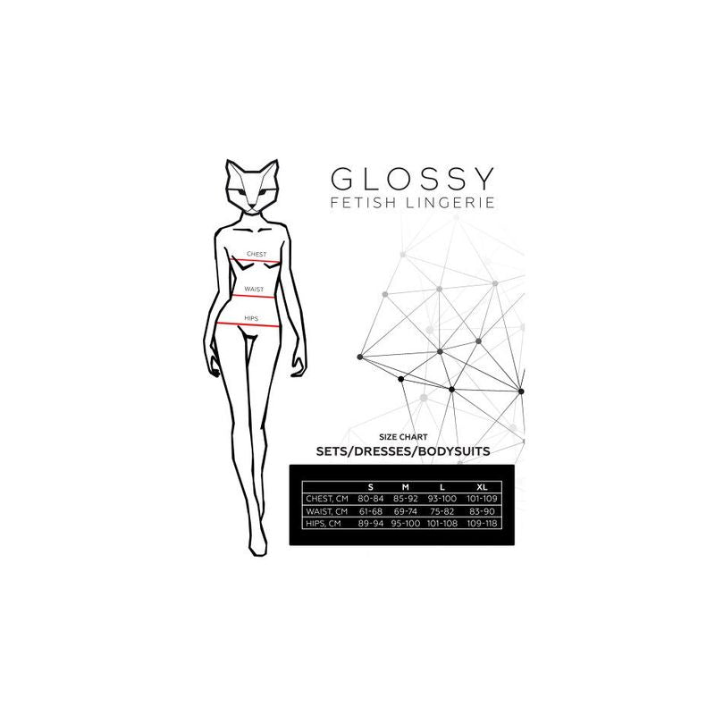 Glossy Marisa Noir Wetlook Dress-955064-L