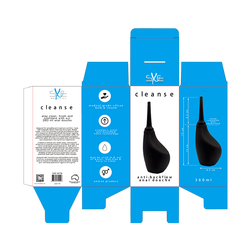 Silicone Ergonomic Anti-Backflow Douche 360ml-SXE-WT8