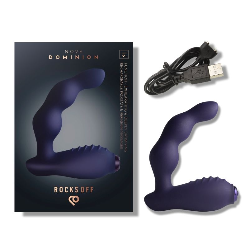 Nova Dominion Beaded P Spot Vibrator Purple-16DOMINIONBU