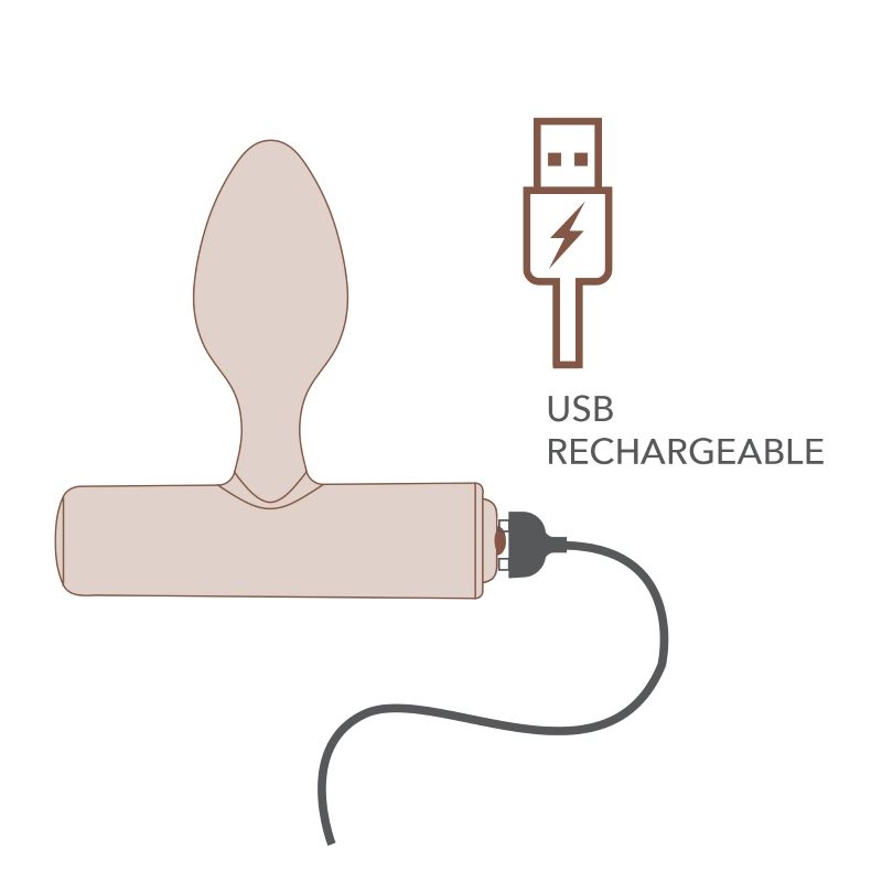 Nova Solaris Tapered Butt Plug Vibrator Black-16SOLARISBK
