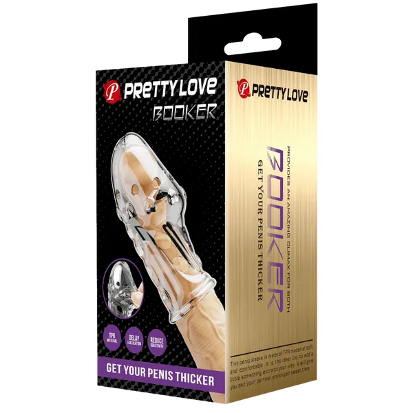 Penis Sleeve - Booker (Clear)-BI-026289M