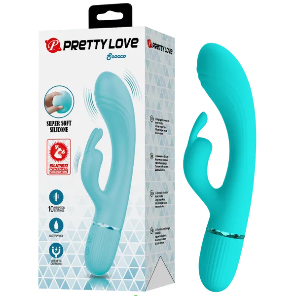 Super Soft Silicone Dual Motor Scocco (Blue)-BW-500060-1