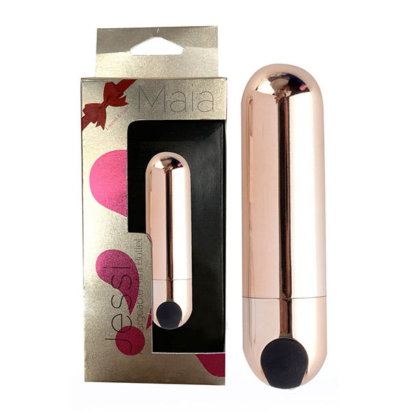 Maia Jessi - Rose Gold 7.6 cm USB Rechargeable Bullet-330-RG