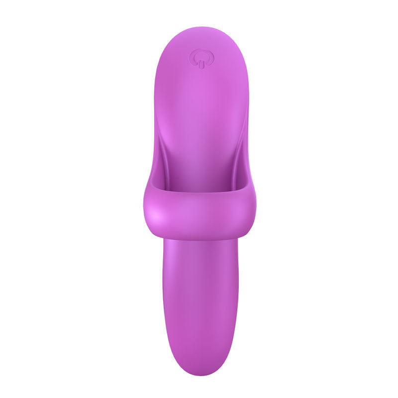 Satisfyer Bold Lover - Dark Pink USB Rechargeable Finger Stimulator-4004099