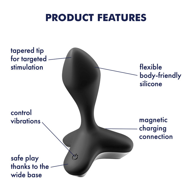 Satisfyer Game Changer - Black Vibrating Butt Plug-4006772