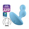 Satisfyer Deep Diver - Light Blue Vibrating Butt Plug with App Control-4006802