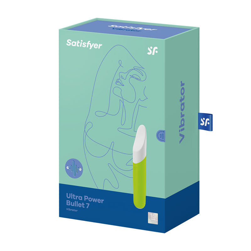 Satisfyer Ultra Power Bullet 7 - Green USB Rechargeable Bullet-4007694