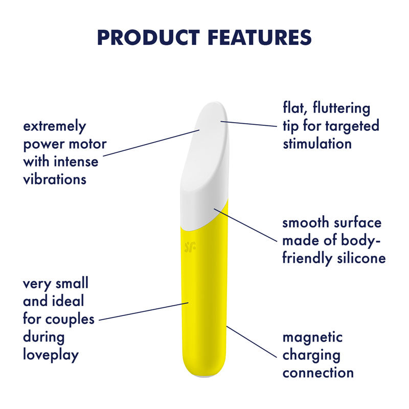 Satisfyer Ultra Power Bullet 7 - Yellow USB Rechargeable Bullet-4007700