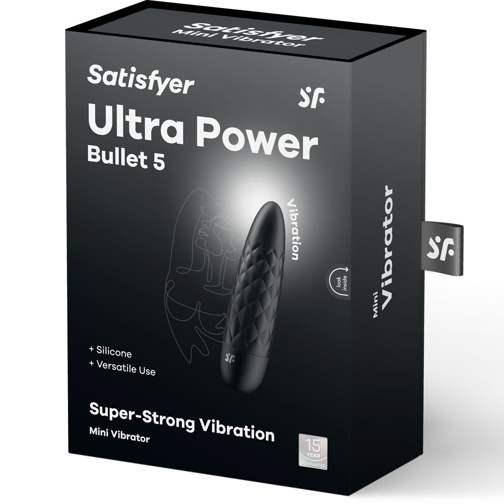 Satisfyer Ultra Power Bullet 5 - Black USB Rechargeable Bullet-4007779