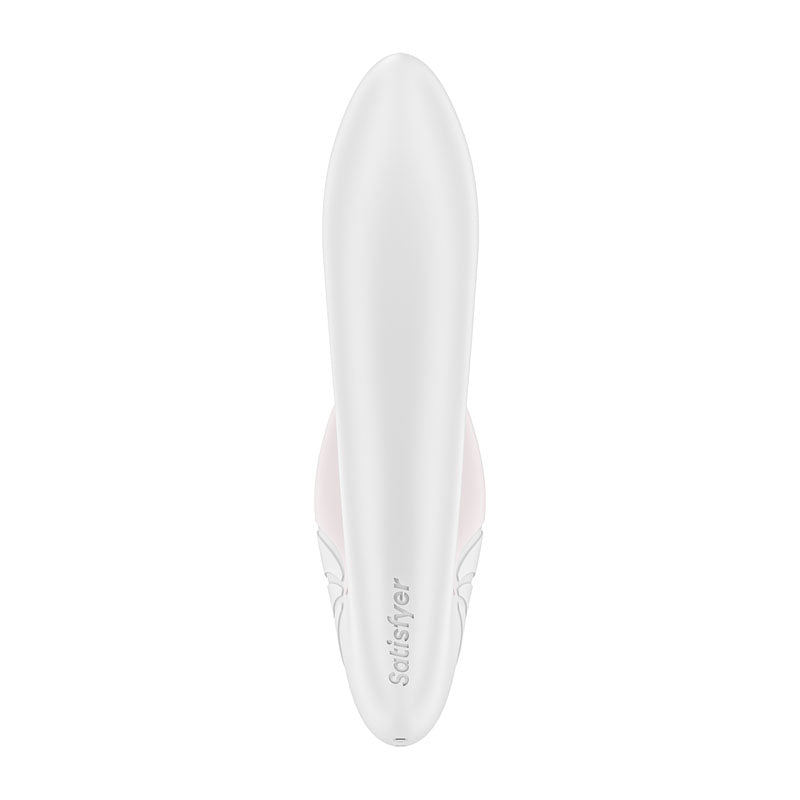 Satisfyer Supernova - White USB Rechargeable Vibrator with Air Pulsation-4009735