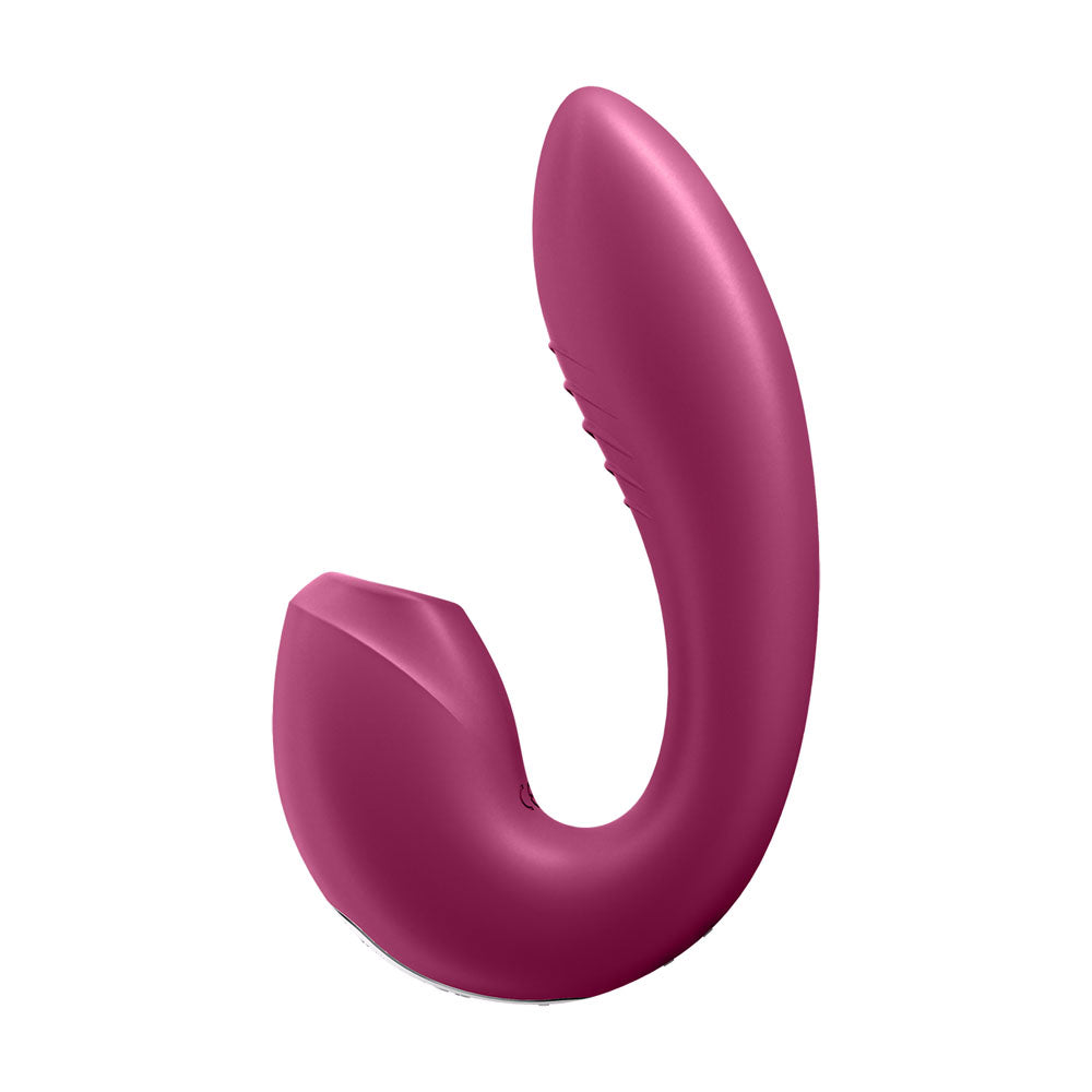 Satisfyer Sunray - Berry USB Rechargeable Vibrator with Air Pulsation & App Control-4009773