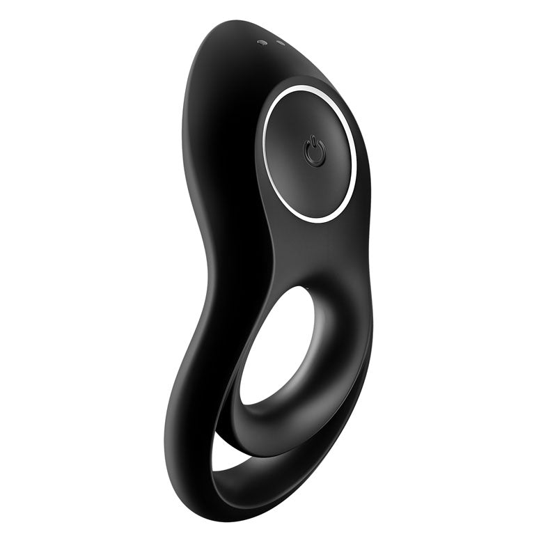 Satisfyer Legendary Duo - Black USB Rechargeable Cock & Balls Ring-4009902