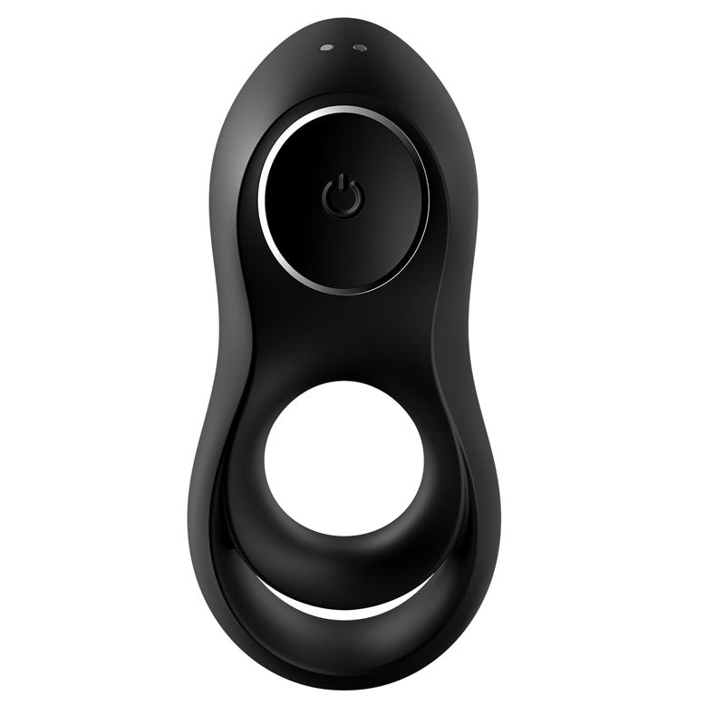 Satisfyer Legendary Duo - Black USB Rechargeable Cock & Balls Ring-4009902