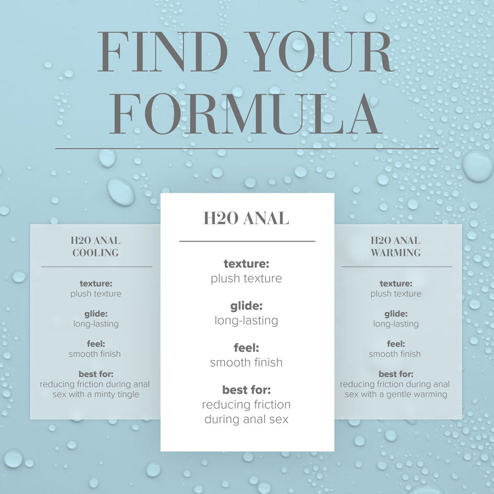 JO H2O Anal Lube - 60 mL - Water Based Anal Lubricant - 60 ml Bottle-40111