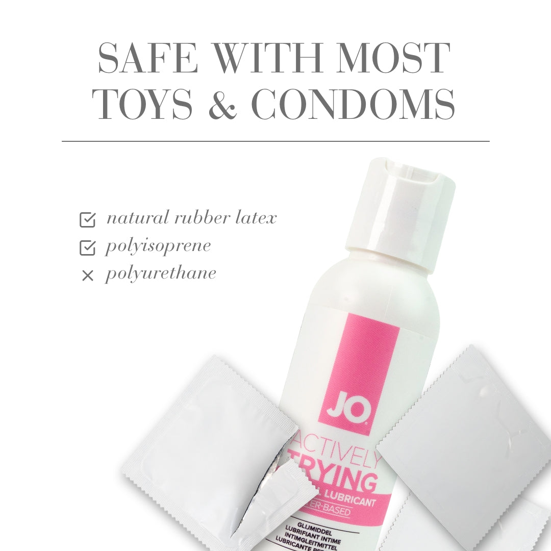 JO Actively Trying - 120ml - Water Based Fertility Friendly Lubricant - 120 ml Bottle - 40132