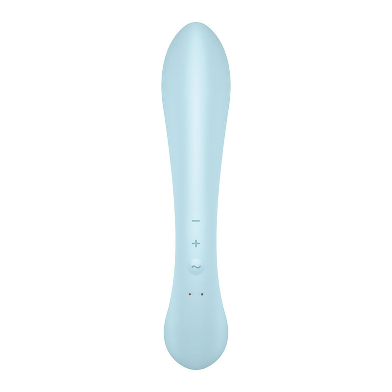 Satisfyer Triple Oh - Light Blue USB Rechargeable Rabbit Vibrator-4018225