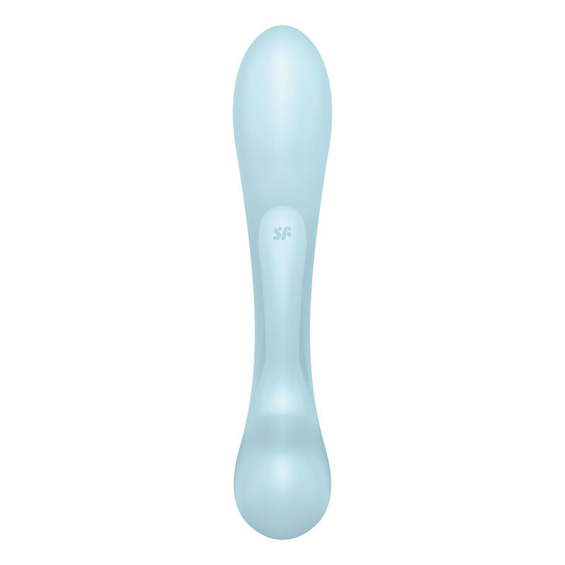 Satisfyer Triple Oh - Light Blue USB Rechargeable Rabbit Vibrator-4018225