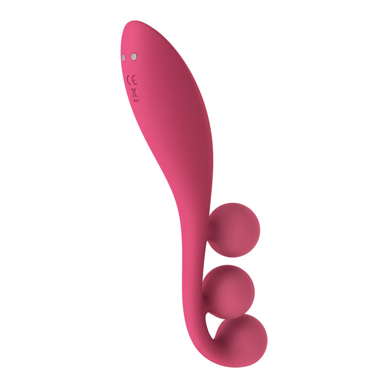 Satisfyer Tri Ball 1 - Red USB Rechargeable 3-Motor Vibrator-4018263