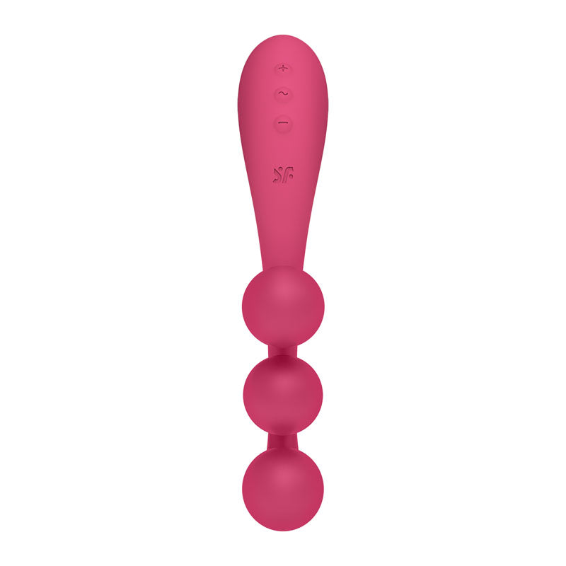 Satisfyer Tri Ball 1 - Red USB Rechargeable 3-Motor Vibrator-4018263