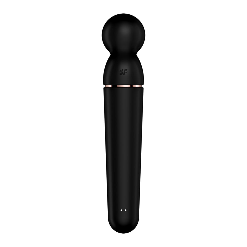 Satisfyer Planet Wand-er - Black - Black/Rose Gold USB Rechargeable Massager Wand-4018553