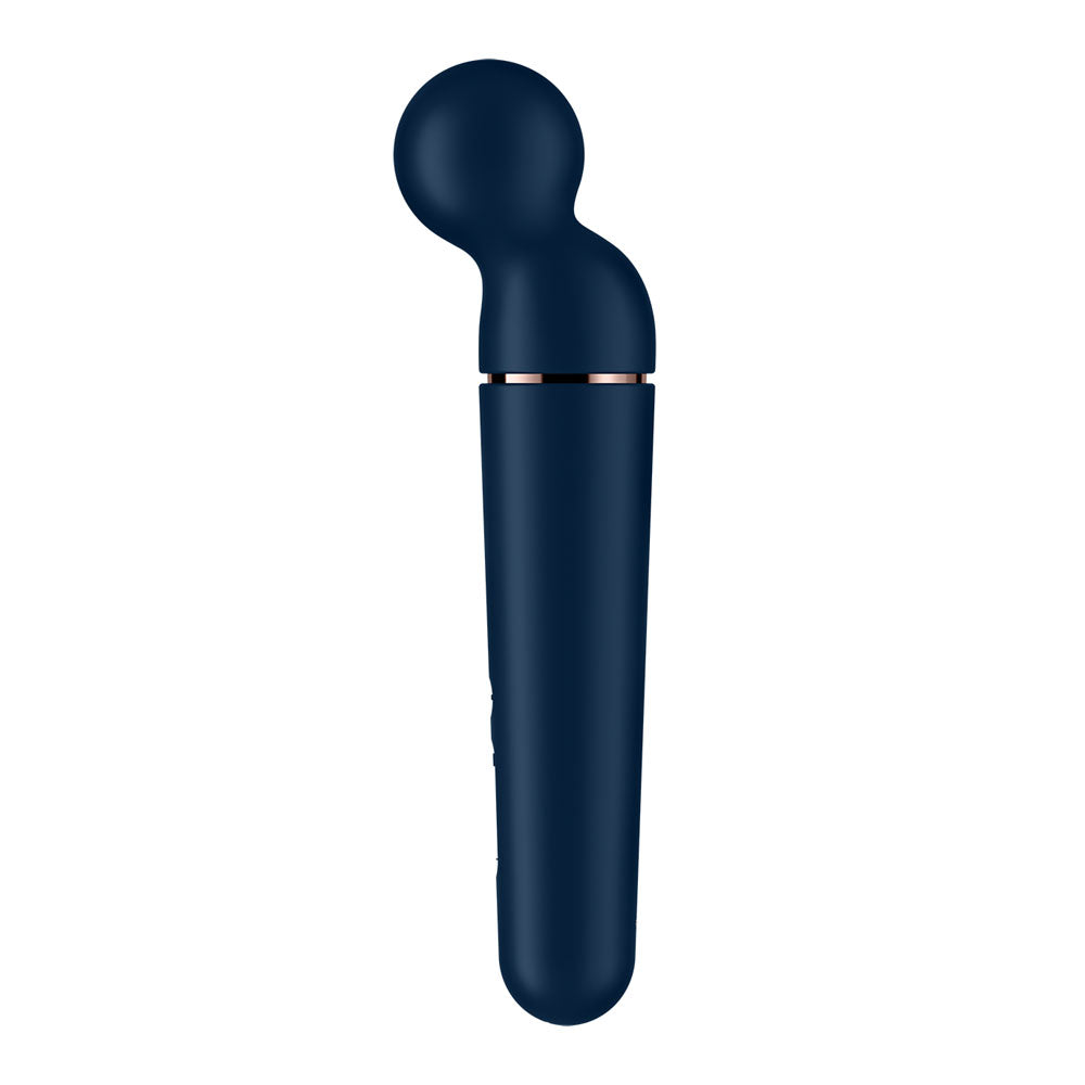 Satisfyer Planet Wand-er - Blue - Blue/Rose Gold USB Rechargeable Massager Wand-4018560