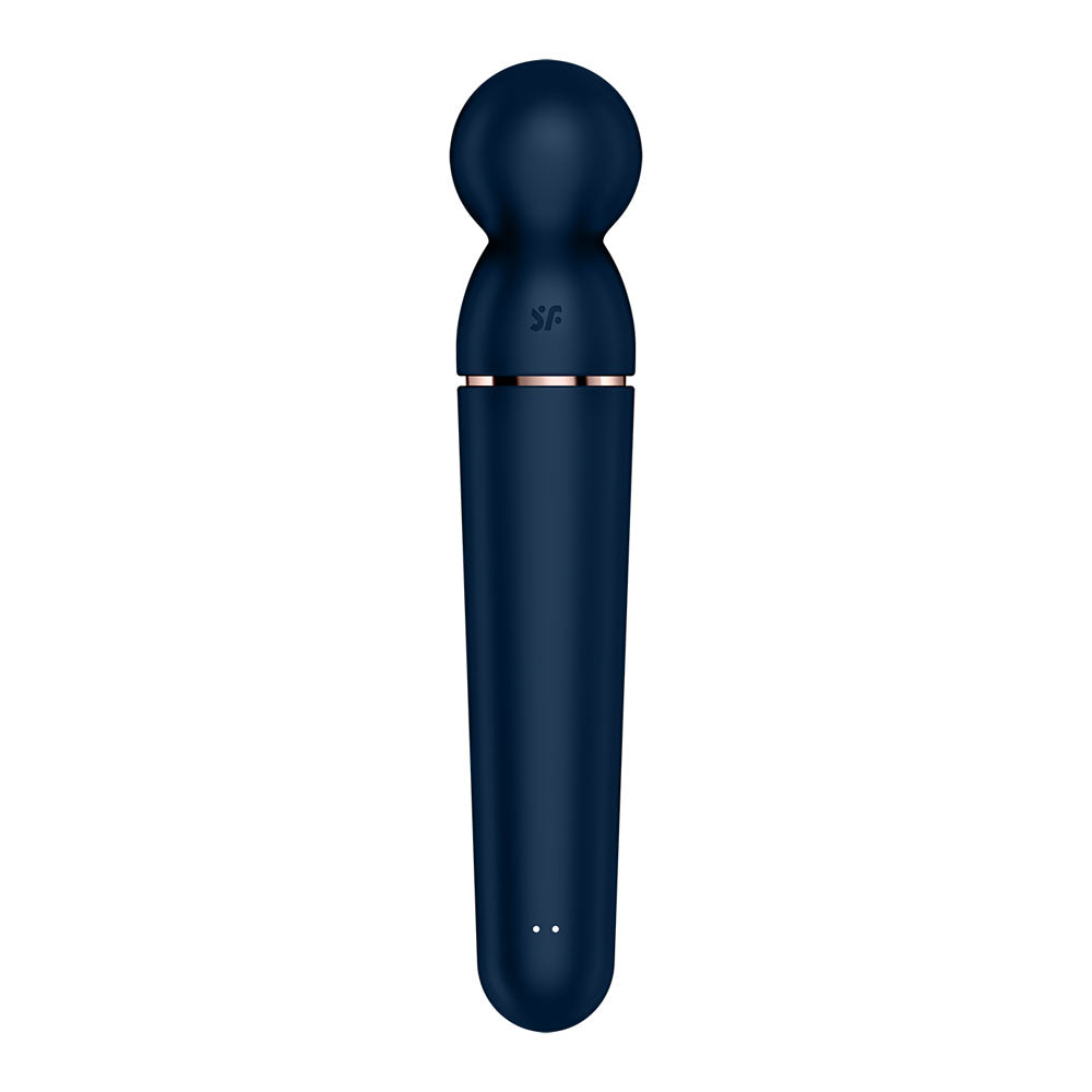 Satisfyer Planet Wand-er - Blue - Blue/Rose Gold USB Rechargeable Massager Wand-4018560