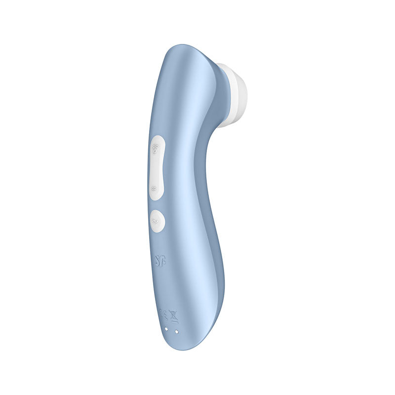 Satisfyer Pro 2+ - Blue Touch-Free USB-Rechargeable Clitoral Stimulator with Vibration-4031323