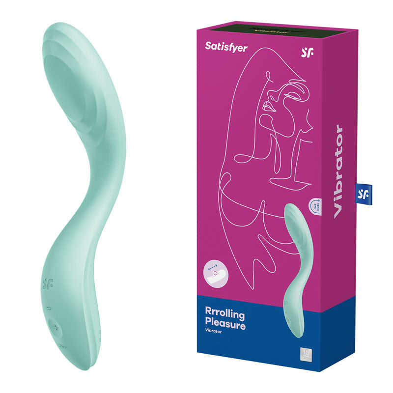 Satisfyer Rrrolling Pleasure - Mint USB Rechargeable Vibrator-4043975