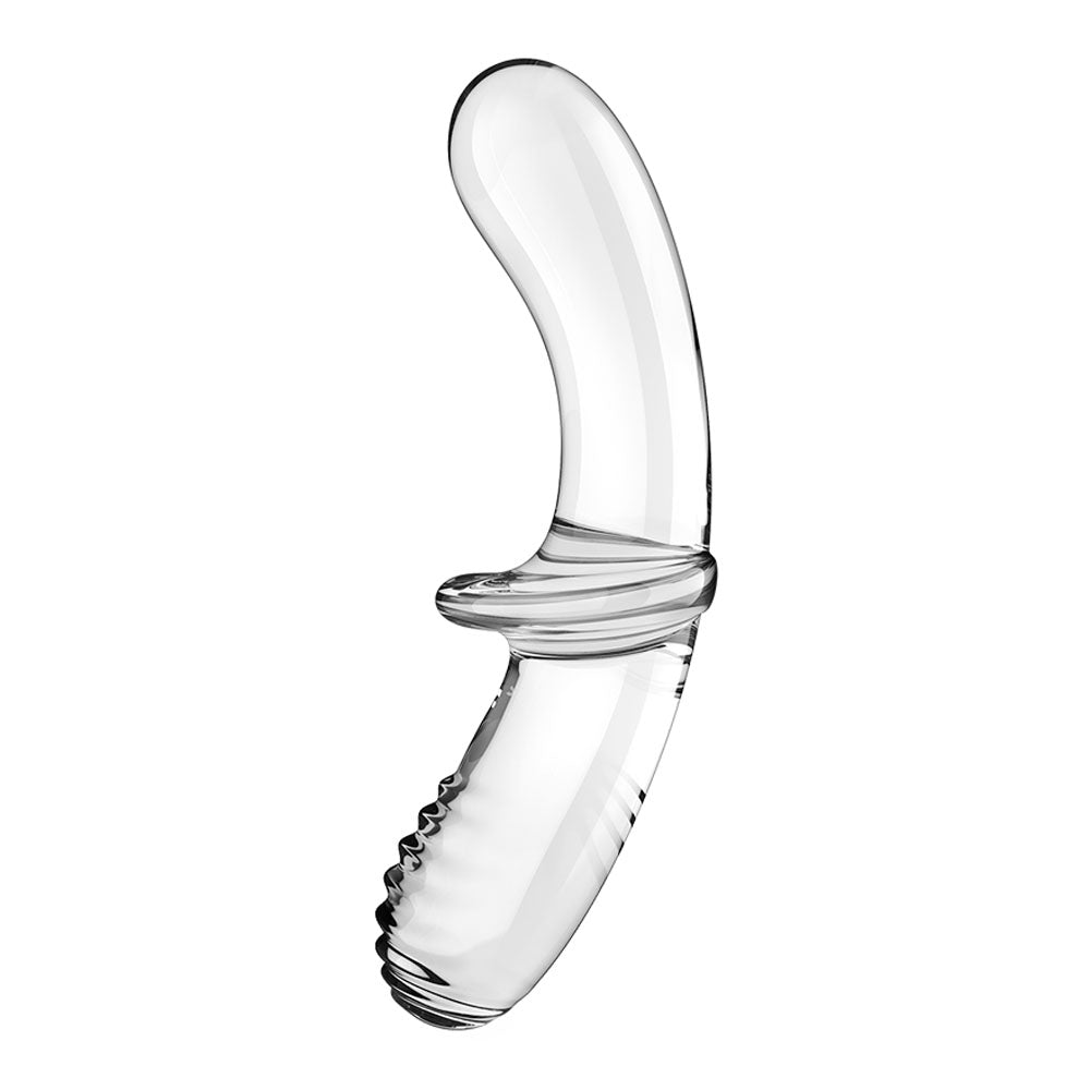 Satisfyer Double Crystal - Clear Glass Double Ended Dildo-4045665