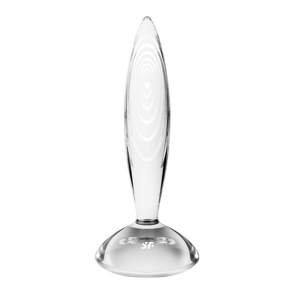 Satisfyer Sparkling Crystal - Clear Glass Butt Plug-4045672